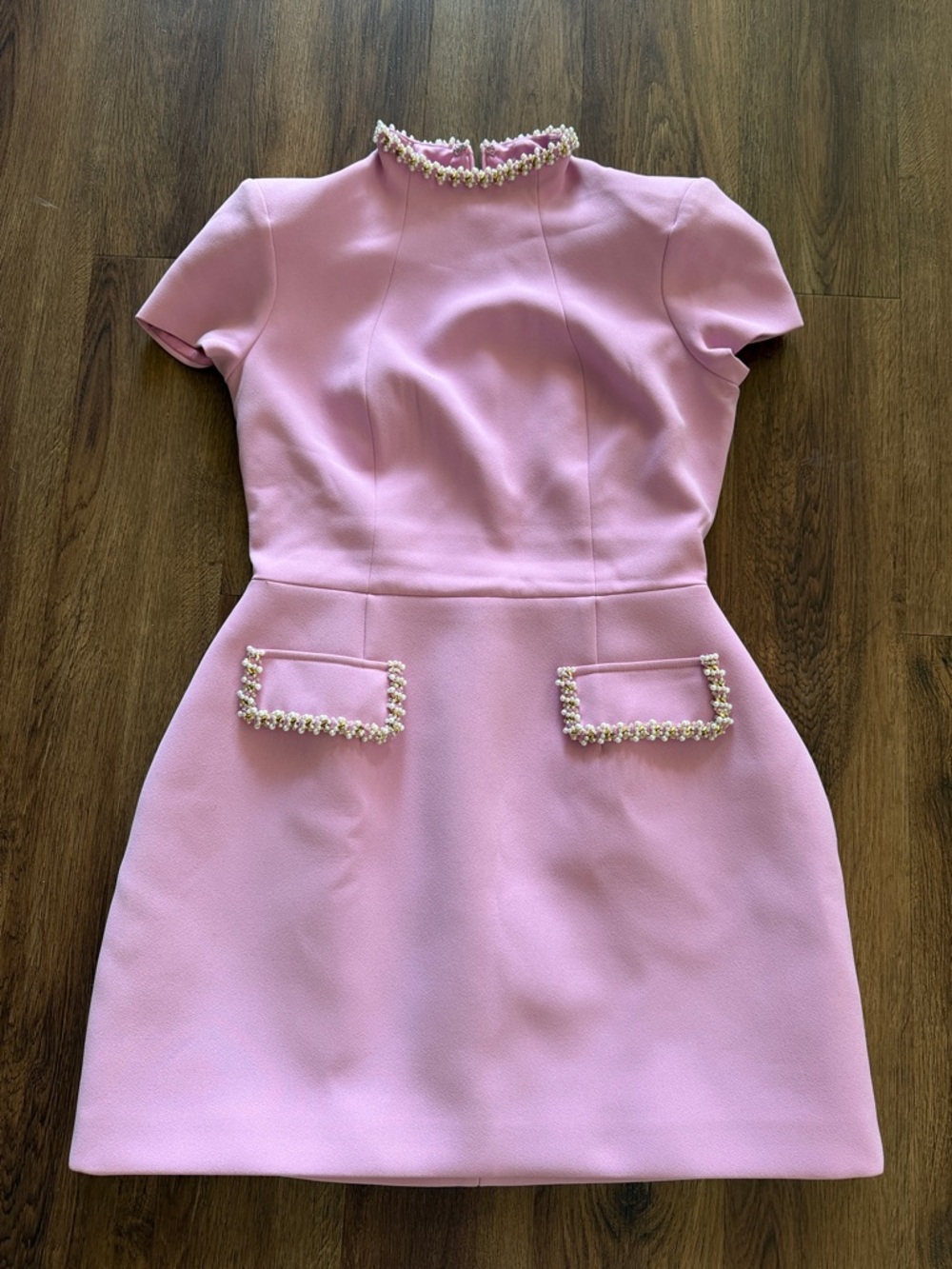 New Nadine Merabi Simone Pink Mini Dress - Picture 4 of 7
